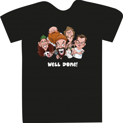 VIPwees Men's Musician Caricature Tee – 100% Organic Cotton, Cool Fan-Art Design - View #13
