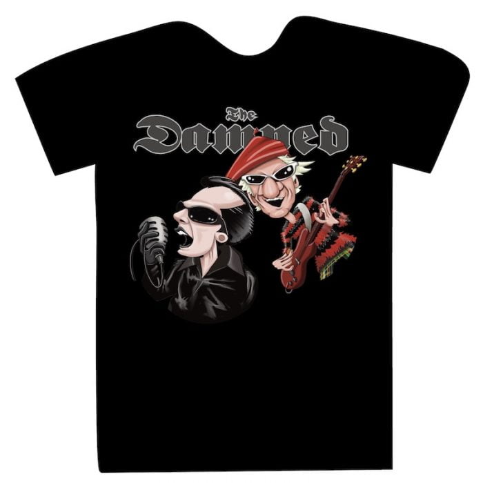 T Shirt - The Damned caricature t-shirt