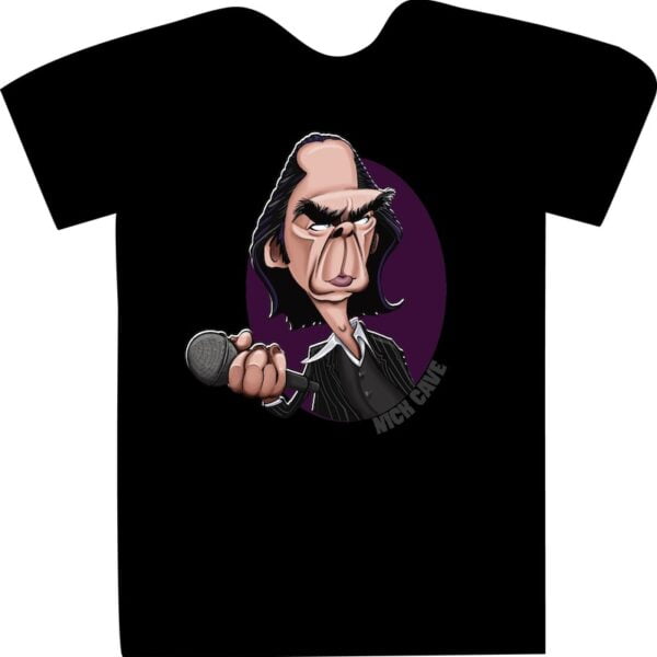 T Shirt - Nick Cave - caricature