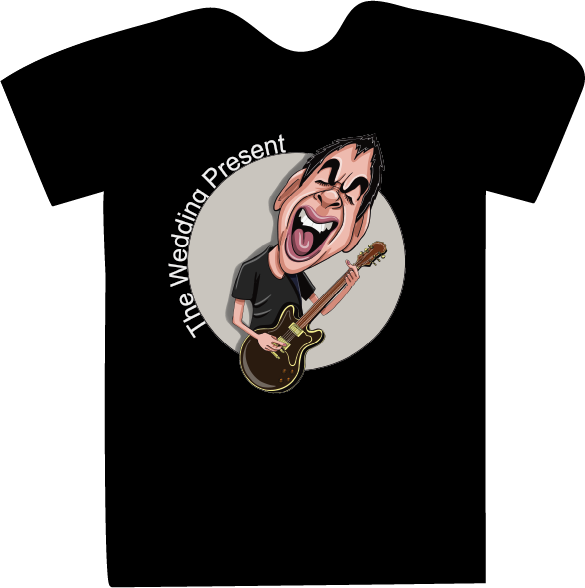 T Shirt - The Wedding Present - caricature