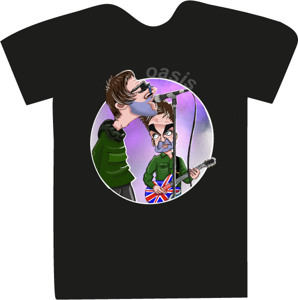 T Shirt - Oasis - caricature